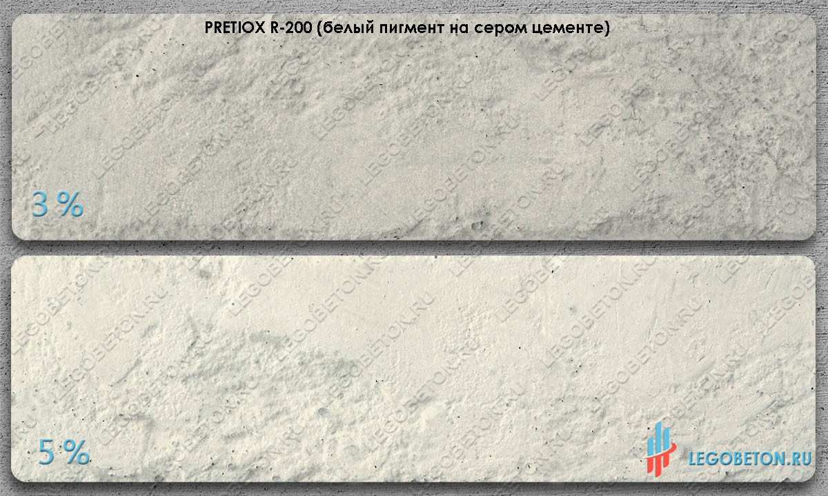 пигмент для окраски серого бетона белый Pretiox R200-m купить в москве в мелкой расфасовке