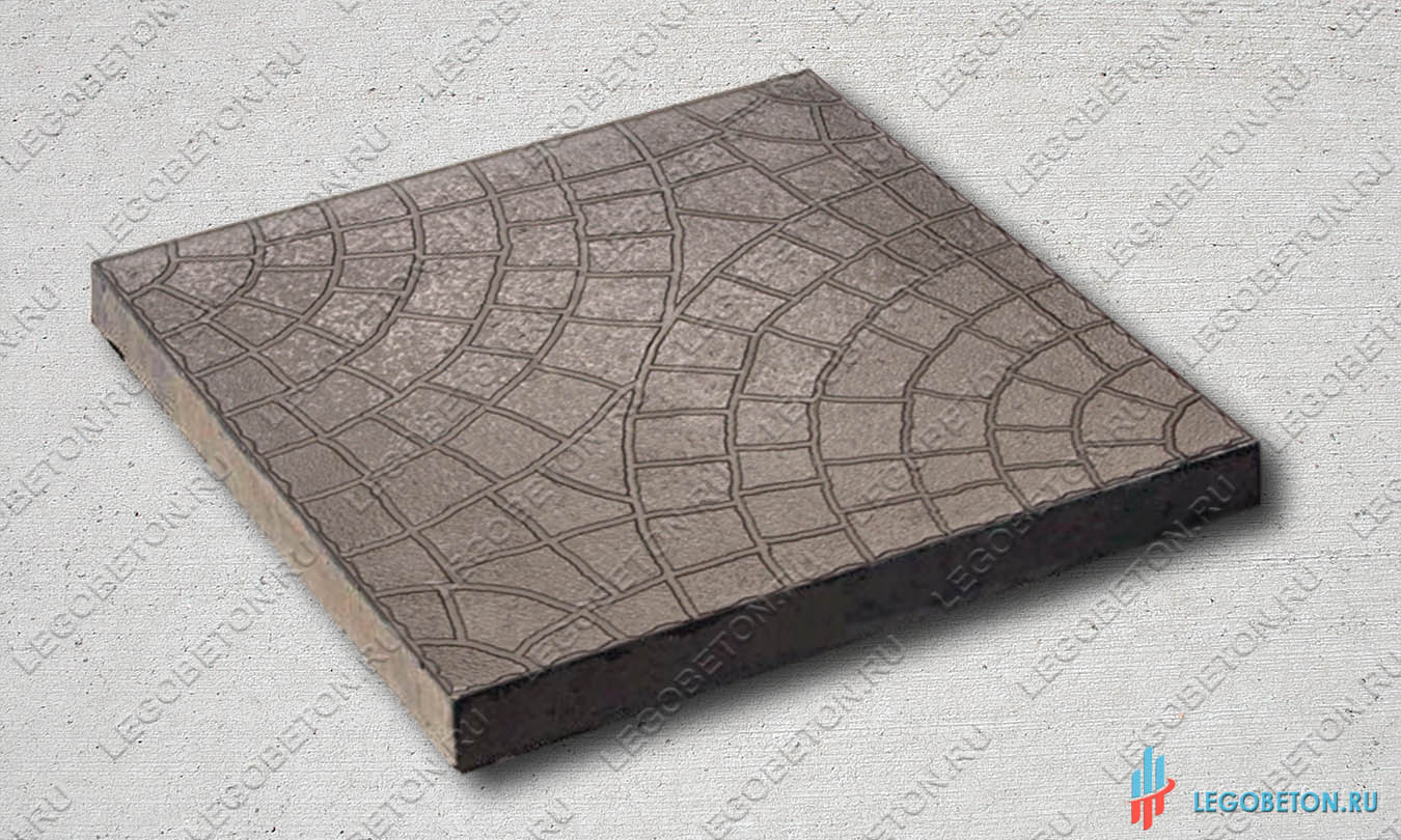 форма для тротуарной плитки квадрат мозаика (паутинка) 30х30 (71/6) купить со склада в москве