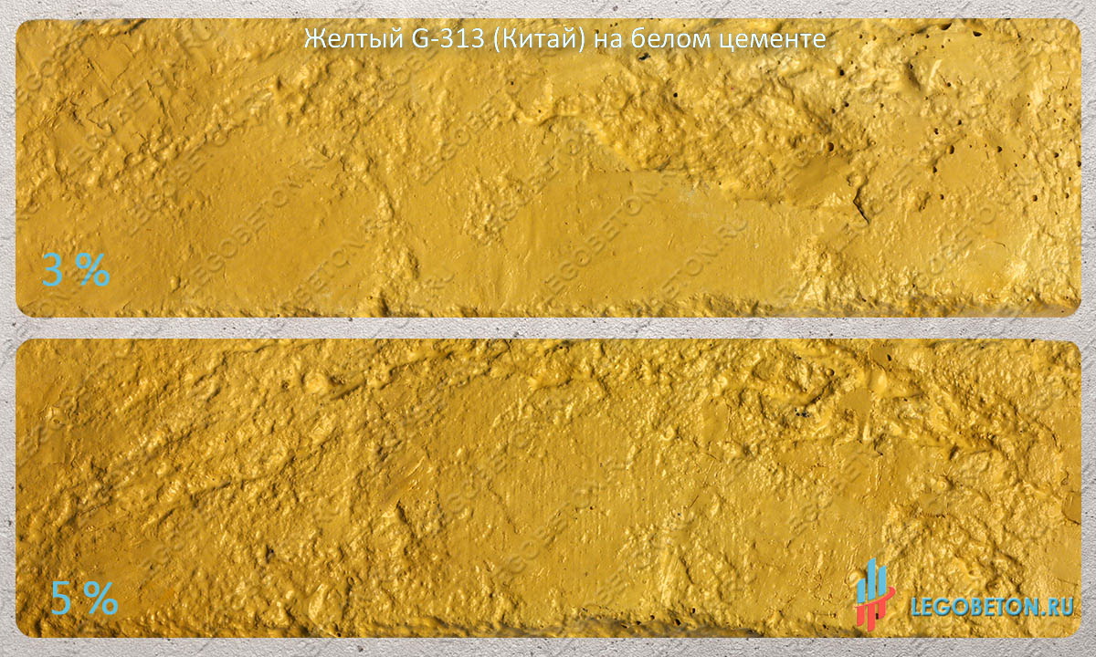 окраска белого бетона желтым пигментом 313 (китай) купить в москве