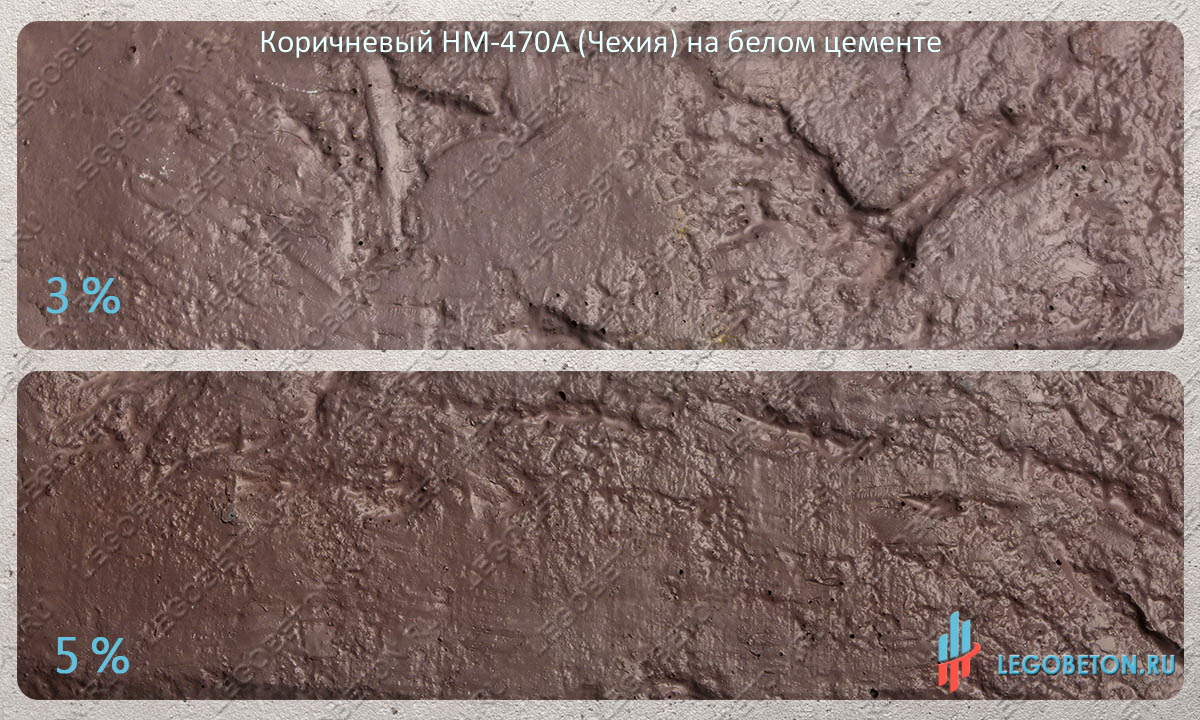 окраска белого бетона коричневым пигментом HM-470A (чехия) купить в москве в мелкой расфасовке от 0.5 кг