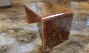 acid-stain-furniture-01w кислотная окраска изделий из бетона, окраска кислотным красителем мебели из бетона