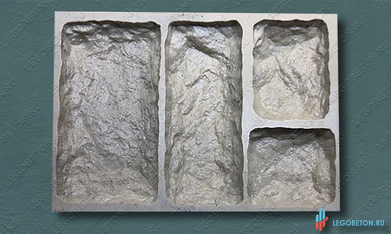 резиновая форма для изготовления искусственного камня Бут-1
