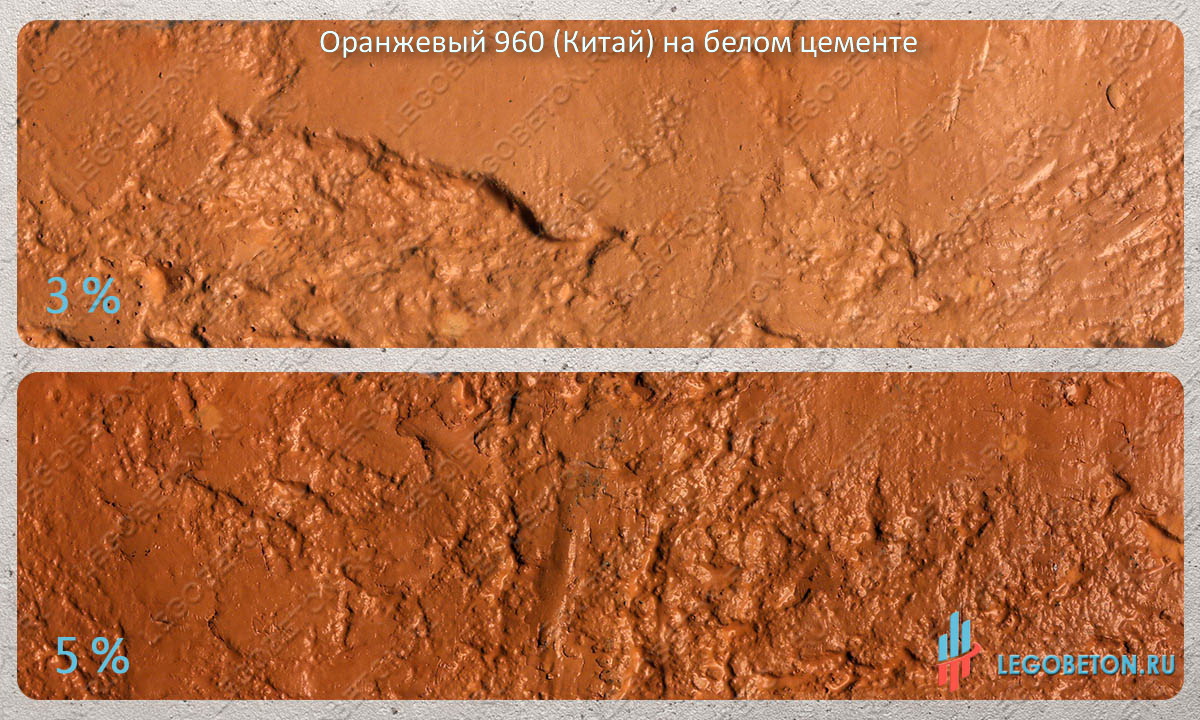 окраска белого бетона оранжевым пигментом 960 (китай) купить в москве