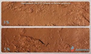 окраска белого бетона оранжевым пигментом OG-975 (чехия) купить в москве в любом обьеме