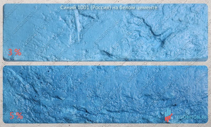 краситель для белого бетона сухой синий 1001 (россия)