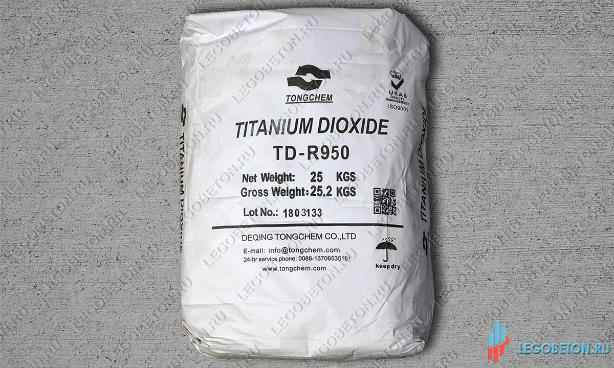 диоксид титана в цементном растворе