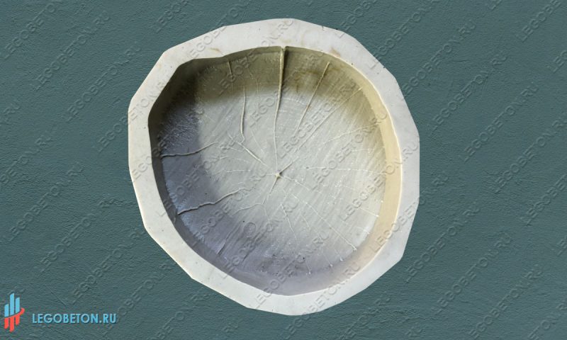 форма брусчатки  Спил дерева — 24 см