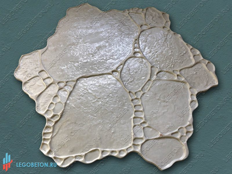 форма для штампованного бетона садовый камень-1