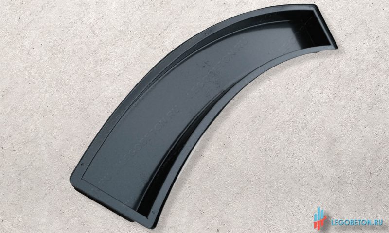 форма для отливки из бетона тетивы балясин балюстрады радиусная-АБС(2 мм)