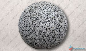 шар из бетона отлитый в стеклопластиковую форму D=500 mm